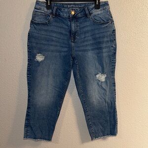 Maurices Ankle-Length Distressed Denim Jeans
